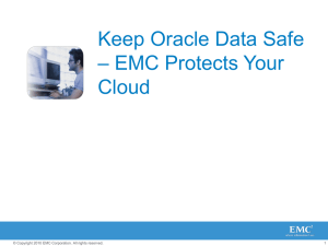 EMC Backup and Recovery for Oracle