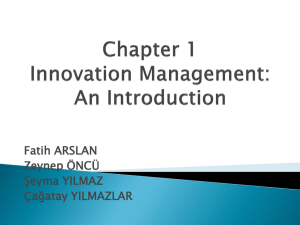 Chapter 1 Innovation Management: An Introduction