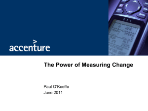 The Power of Measuring Change