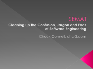 SEMAT: Cleaning Up the Confusion, Jargon and - CHC