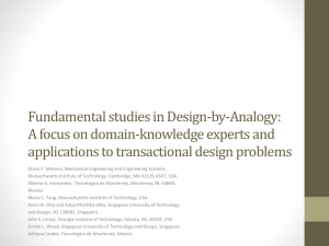 Fundamental studies in Design-by-Analogy: A focus on