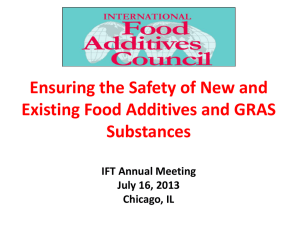 IFAC-GMP Guide - International Food Additive Council