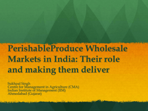 Changing Face of Fresh Produce Sector in India