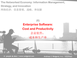 (6) Enterprise Software: Cost and Productivity