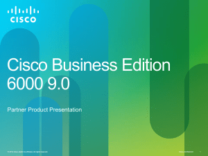 Cisco Business Edition 6000