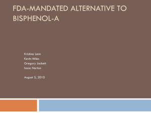 FDA-Mandated Alternative to Bisphenol-A