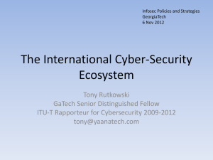 Cyber Security Overview - The Center for International Strategy