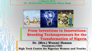 From Inventions to Innovation