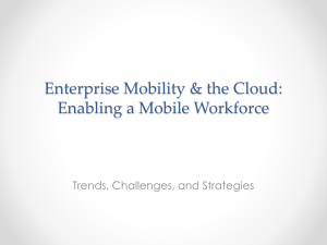 Enterprise Mobility and the Cloud