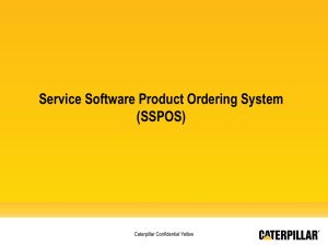 Service Software Product Ordering System Help