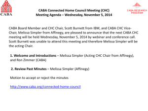 November 5, 2014 - Continental Automated Buildings Association