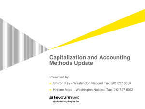 2012 1113 Capitalization and Accounting Methods