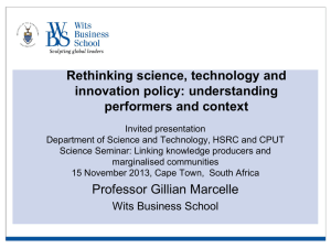 Marcelle Rethinking science, technology and innovation policy