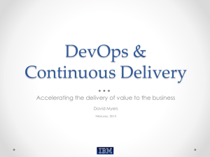 DevOps and Continuous Delivery Keynote CMG