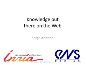 Webdamlog - Serge Abiteboul