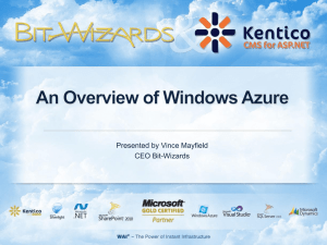 An-overview-of-Windows-Azure - DevNet