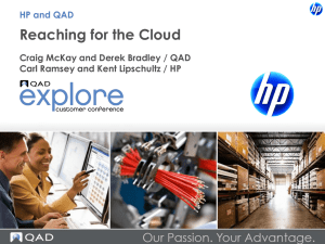 HP and QAD: Reaching for the Cloud