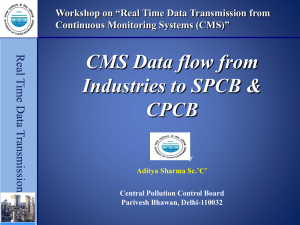 CMS Data flow from Industries to SPCB & CPCB