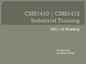 1112-briefing - The University of Hong Kong