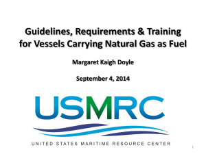 LNG as a Marine Fuel - Training