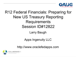 Presentation - Oracle Federal Applications