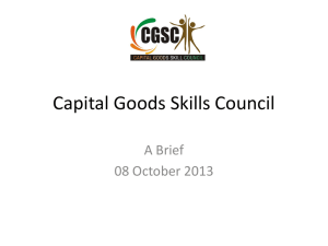 Capital Goods Skills Council - DDU-GKY