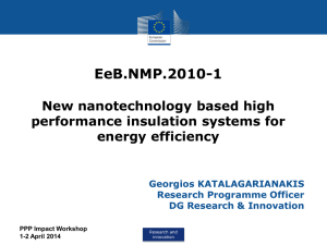 Area 1 Nanotechnologies for insulation