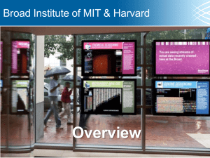 the Broad Institute - Research Information Services & Computing