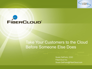 FiberCloud Presentation