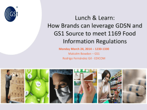 How Brands can leverage GDSN and GS1 Source to meet 1169