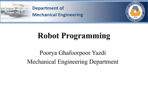 What is Robot - Department of Mechanical Engineering