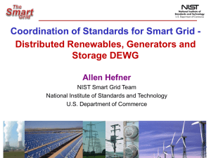 Smart The Grid Coordination of Standards for Smart Grid