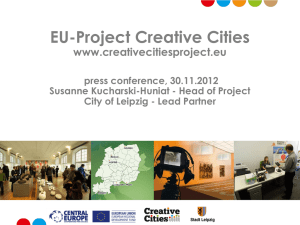 CC presentation - Creative cities
