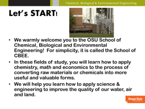 Let`s START! - Chemical, Biological, and Environmental Engineering