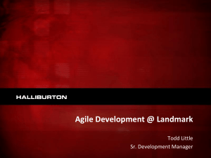 Agile Development @ Landmark