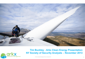 Clean Energy Presentation, by Tim Buckley (PPT)