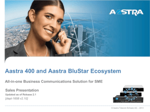 Aastra 400 Business Communication Solution