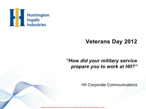 Veterans Day 2012 - Huntington Ingalls Industries
