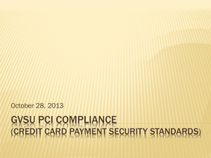 GVSU PCI Standards Powerpoint Presentation