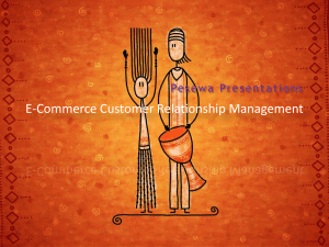 E-Commerce Customer Relationship Management