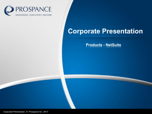 the PPT Netsuite Presentation