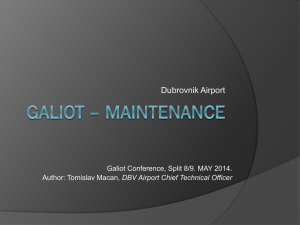 Galiot * MAINTENANCE