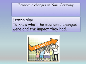 L3 economic changes in Nazi Germany