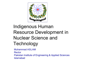 Indigenous Human Resource Development in Nuclear