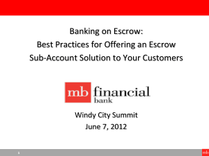 What is an escrow? - Windy City Summit