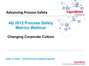4Q 2012 Process Safety Metrics Webinar