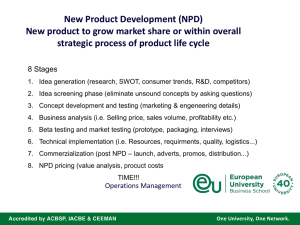 New Product Development (NPD)