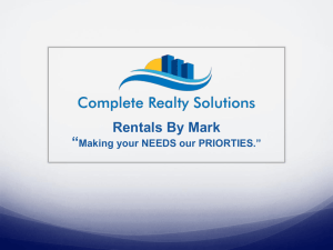 Rentals By Mark - Complete Realty Solutions