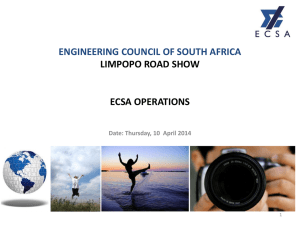 ECSA Operations