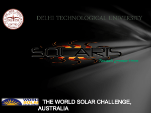the project - Solaris - Delhi Technological University